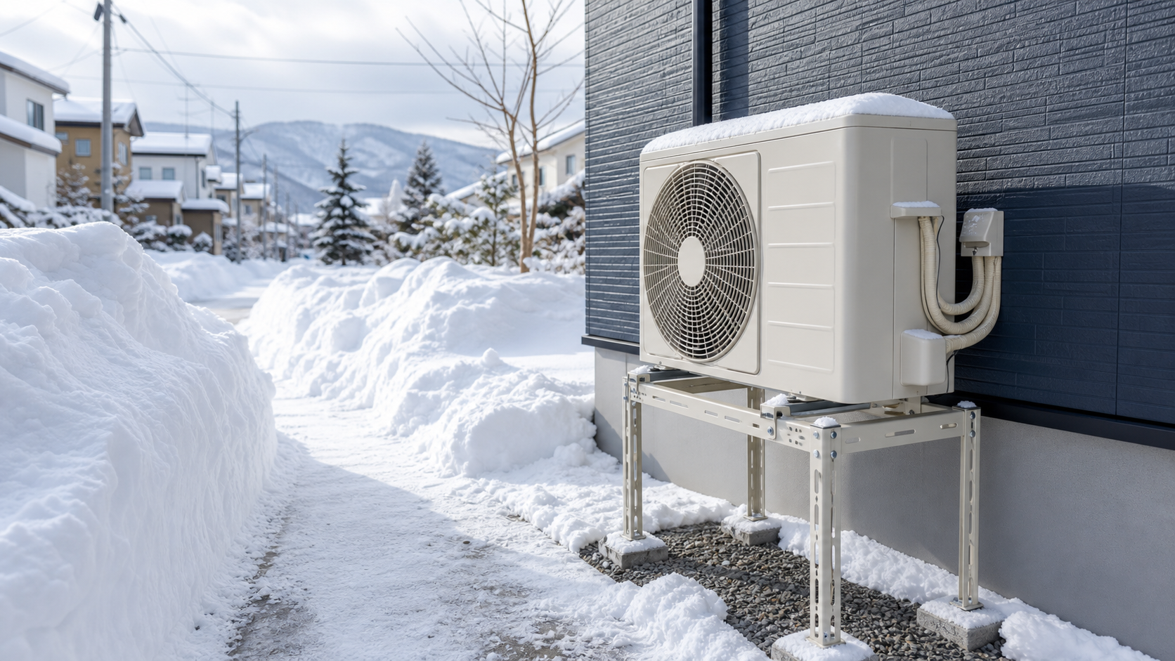 札幌で冬季にエアコン取付するときの注意点