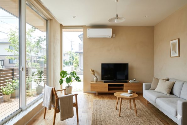 新築戸建てへのエアコン新規取付