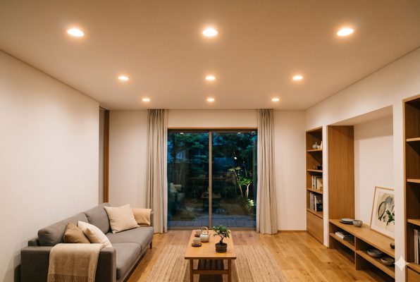 全室LEDダウンライト化工事